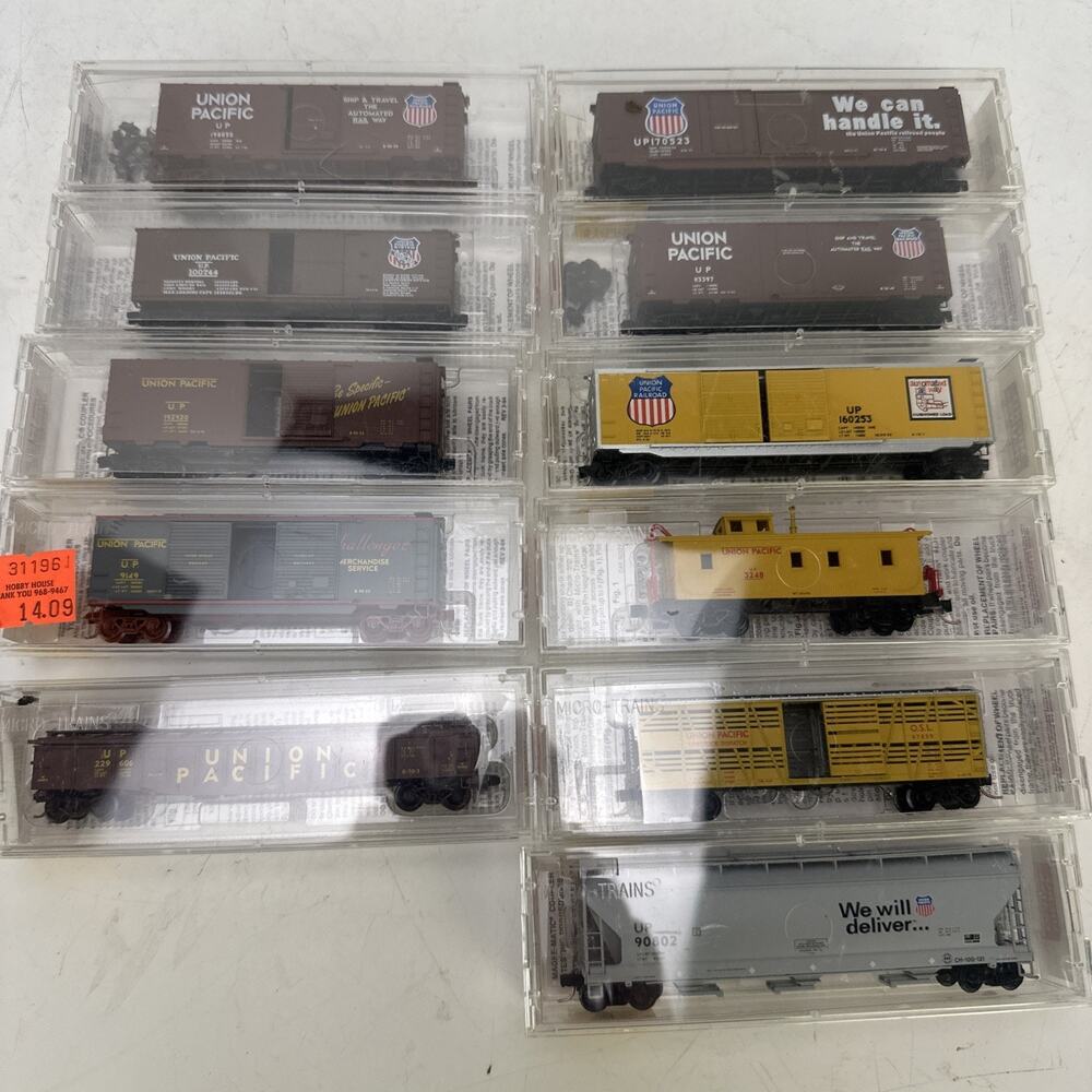 N Scale Micro Trains Union Pacific Frieght Car Lot (11)